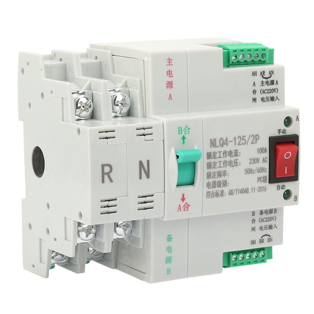 Interruptor de transferencia automática AC 230V 2P 63/80/100A Jadeshay