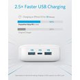 thumbnail image 1 of Regleta de alimentación Anker con USB C, tira PowerPort de 30 W PD 2 Mini con 2 tomacorrientes y 3 USB (USB C de 18 W), cable de 5 pies, enchufe plano, carga de alta velocidad a teléfonos, tabletas, p, 1 of 2