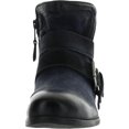 thumbnail image 3 of Miz Mooz Womens Spencer Leather Zip Up Ankle Boots Navy 38 Wide (C,D,W), 3 of 3