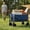 Blue, variant on Nextay Wagon, 330 lbs Heavy Duty Folding Cart with Lockable All-Terrain Wheels & Adjustable Handle for Beach, Camping, Garden, Blue