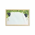 thumbnail image 1 of Vineyard Wall Art with Frame, Wine Leaf with Loose Bunch of Large Berries Tannin Breed French Village Image, Printed Fabric Poster for Bathroom Living Room, 35" x 23", Green Black, by Ambesonne, 1 of 2
