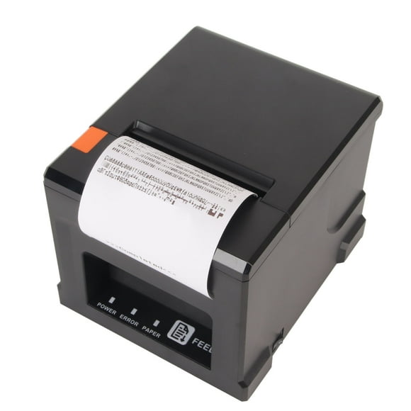 Imprimante de Reçus Thermiques, Interface USB Ethernet BT Imprimante de POS Thermique de Coupe Automatique de 80 Mm, Prise en Charge Multilangue de l'Impression à Grande Vitesse pour les Systèmes de POS Commerciaux au Détail