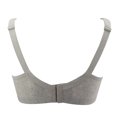 thumbnail image 4 of Mallwal Full-Figure Bra Women Pullover Bra Feature V-Neck No Underwire Bra Style W-1113 Gray 95F, 4 of 7