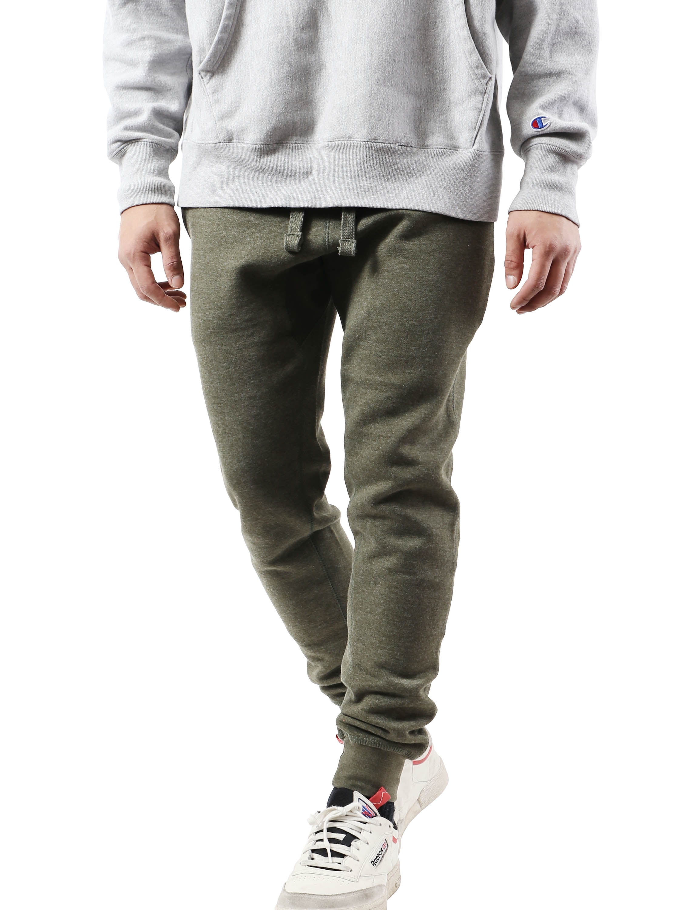 slim fit fleece joggers