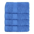 thumbnail image 4 of 4 Pack Premium Blue Washcloth and Face Towels, 13x13 100% Cotton - Infinitee Xclusives, 4 of 13