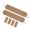 brown, variant on 4Pcs Elastic Shoelaces With Metal Hooks Clasps Anti Slip Heel Retention Laces For Casual Footwear Boot Slip On Sandals