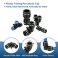 thumbnail image 3 of Uxcell 6 Pcs Elbow Union Push to Connect Fitting, 1/8" OD Tube Reducer Connector Quick Push Lock Adapter Air Hose Fitting for Pneumatic System Pipeline Connection, Black, 3 of 6