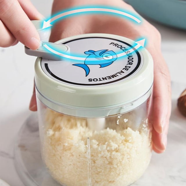 Portable Food Processor, Wireless Mini Chopper Crusher, 600ml BPA-Free Vegetable Masher for Garlic Ice Spices Rainproof Design