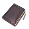 thumbnail image 2 of TAZAG 2026 New Women's Crocodile Pattern Leather Wallet Multifunctional Short Patent Leather ID Bag Card Holder, 2 of 5