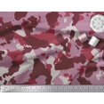 thumbnail image 2 of Soimoi Modal Satin Fabric Two Tone With White Camouflage Print Sewing Fabric Yard 42 Inch Wide, 2 of 3