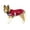 Burgundy/Grey, variant on cuteNfuzzy Polar Fleece Lounger All Season Dog Coat for Indoors and Outdoors