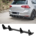 thumbnail image 3 of Rear Bumper Splitters Extension,  Proof Gloss Black High Strength Anti Impact Weatherproof Rear Bumper Lip  For Car, 3 of 8