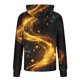 thumbnail image 4 of Ceisia Golden Fluid Galaxy Print Hooded Top Men's Slim Fit Long Sleeve UV Protective Face Mask Shirt Yellow S Gifts, 4 of 5