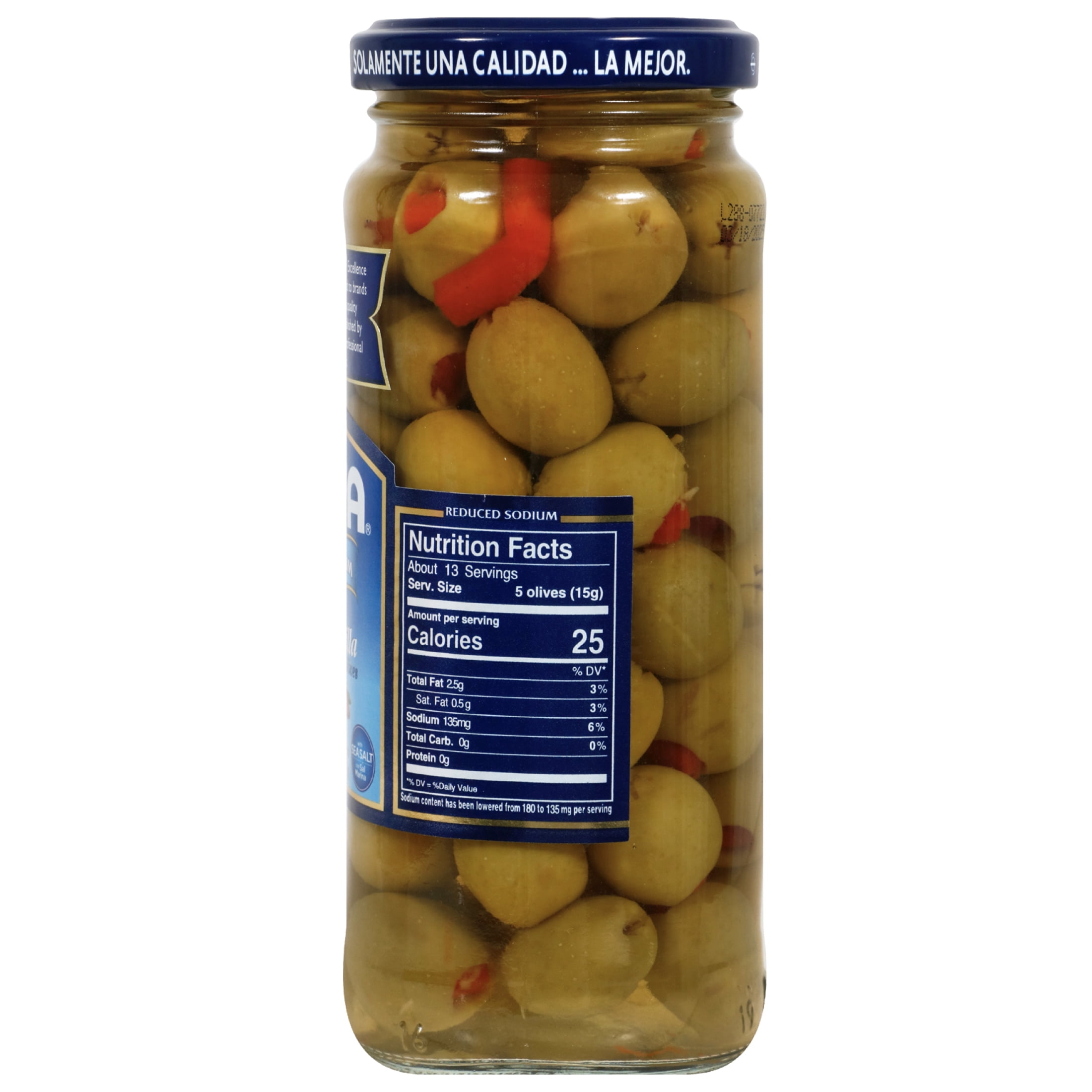 Goya Reduced Sodium Olive Pimento, 7 oz