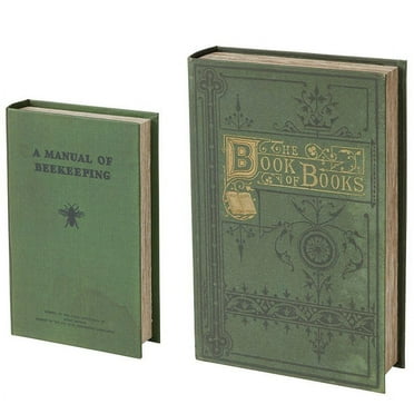 Decorative Book Box - Secret Hiding Place for Valuables - Set of 2