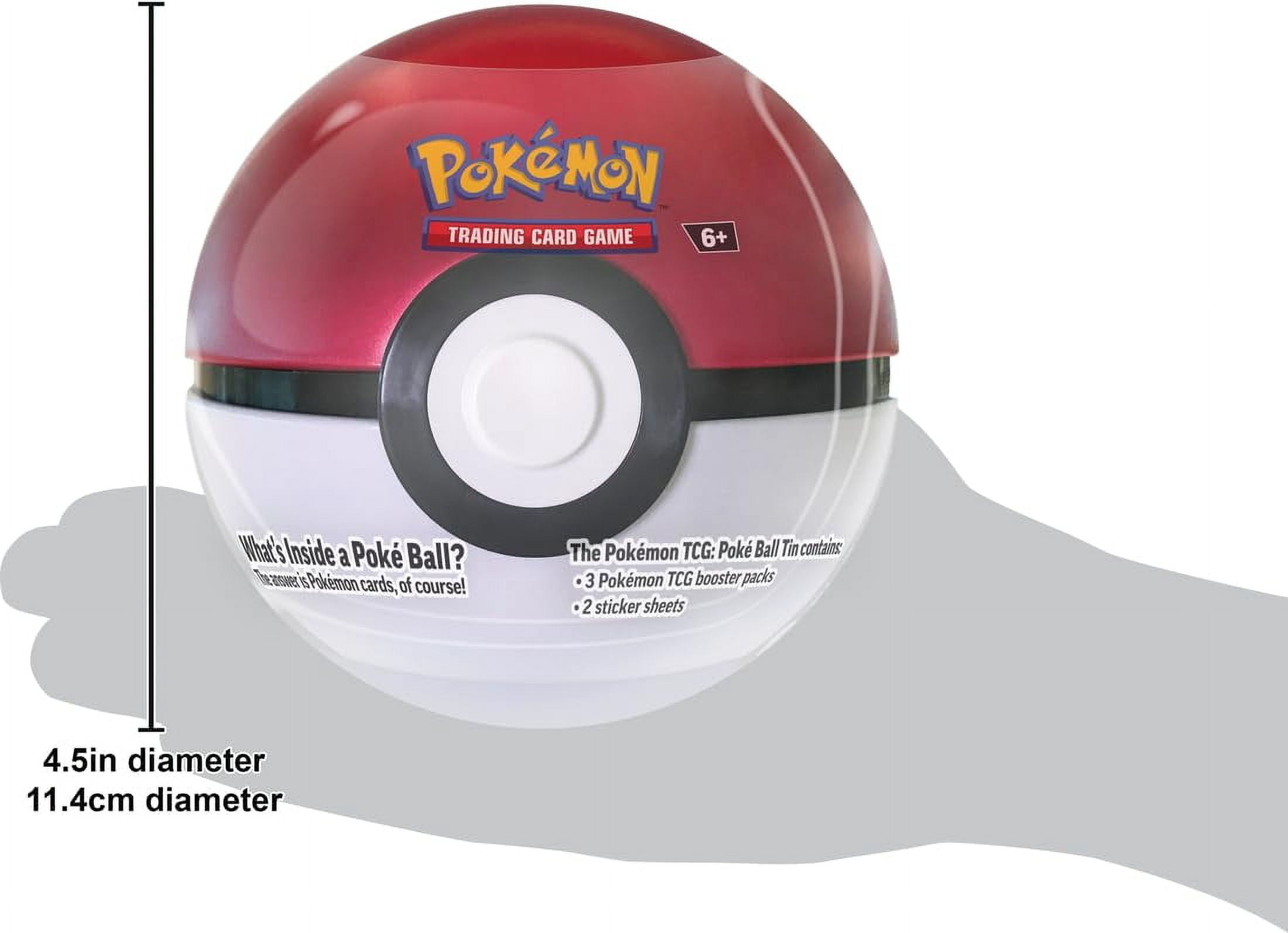 Pokemon Poke Ball, Premier Ball & Moon Ball Pokeball Tin Bundle Set (3 Booster  Packs & 2 Sticker Sheets Each) - Walmart.com