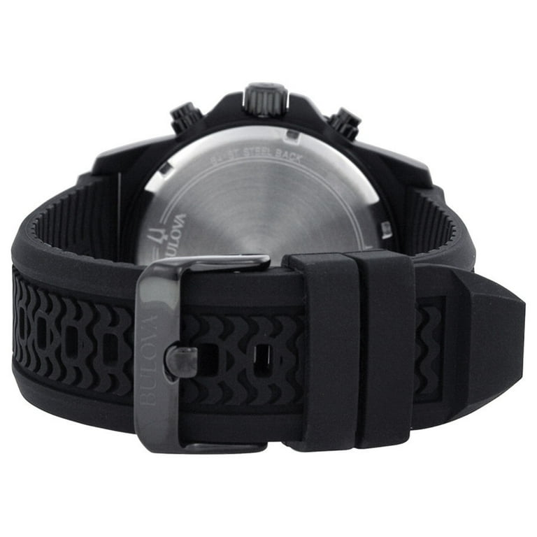 Bulova Men s Sport Black Rubber Quartz Watch 98B223