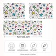thumbnail image 2 of Yayeee Pillowcase Standard Size Set of 2 Satin Wrinkle Resistant Pillow Case, Green Stars, 2 of 8