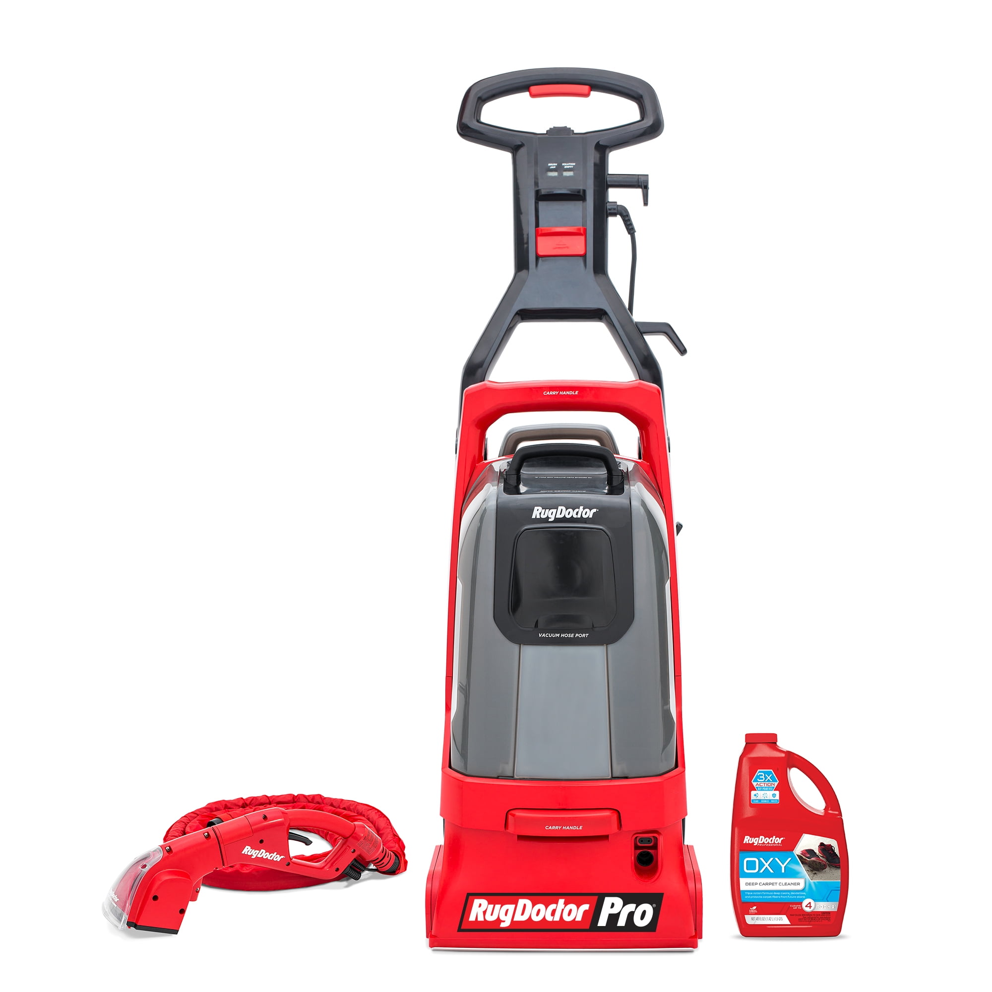 Red Pack Out Rug Doctor Mighty Pro X3 Commercial Carpet Cleaner