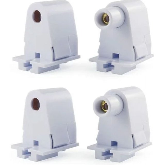Conector de portalámparas de un solo pin con base de lápida - 2 pares