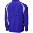 thumbnail image 4 of Wire2wire Men's Performance Long Sleeve Baseball Cage Jacket Royal/Grey S, 4 of 9