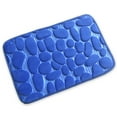 thumbnail image 1 of Color Sólido Cuarto de baño Puerta Absorbente No resbalón Alfombra grande Decoración de la alfombra Niño Sala de estar Baño Soft Pads Accesorios Azul, 40x60cm seitruly HA009646-01, 1 of 6