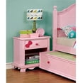 thumbnail image 2 of Furniture of America Poppy Transitional Wood 1-Drawer Nightstand in Pink, 2 of 7