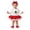 Watermelon Red, variant on Baby Girls Long Sleeve Tutu Dress Set Snowflake Print Ruffle Hem Skirt with Bow Headband Festive Party Outfits