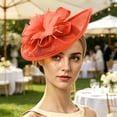 thumbnail image 6 of Ynynloco Fascinators for Women Tea Party Headband Hats Cocktail Flower Mesh Feathers Headwear Hair Clip for Wedding Church Kentucky, 6 of 6