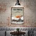thumbnail image 4 of Vintage Iron Hanging Plate Retro Vintage Decor Metal Tin Sign Sea Turtle and Co Bath Soap was Your Paws Funny Retro Wall Art Sign for Bathroom Home Decoration Housewarming Gift 12"x16", 4 of 8