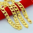 thumbnail image 4 of 7MM 50cm Hombres 18k Chapado en oro amarillo Collar de cadena cubana Joyería para hombre Hip-Hop ER, 4 of 5