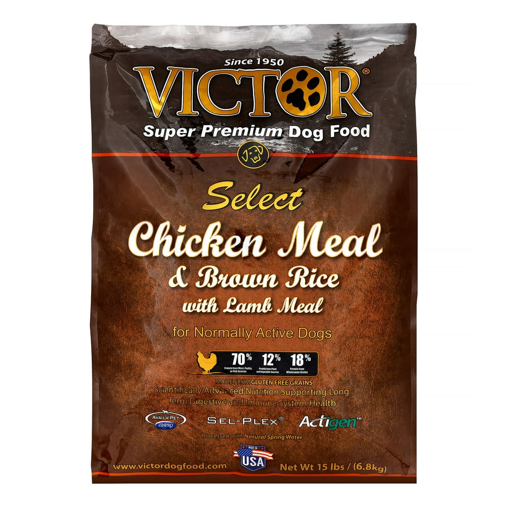 Victor Select Chicken & Rice Dry Dog Food, 15 lb