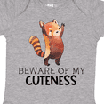 thumbnail image 4 of Inktastic Beware of My Cuteness Cute Red Panda Boys or Girls Baby Bodysuit, 4 of 5