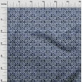 thumbnail image 3 of oneOone Velvet Sky Blue Fabric Block Quilting Supplies Print Sewing Fabric By The Yard 58 Inch Wide, 3 of 7