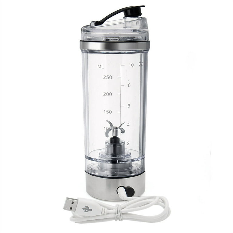 TureClos Electric Shaker for Protein Powder Gym Workout Fitness Portable  Mixer Bottle 250ml Stainless Steel Blender 