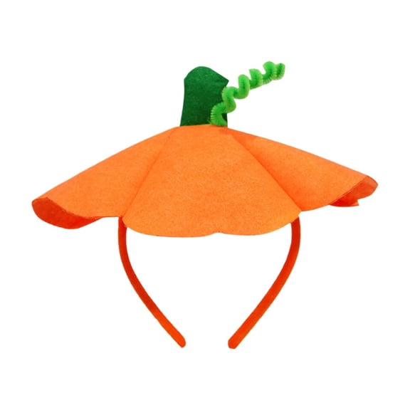Clearance Under $5 | Halloween Pumpkin Headband with Green Vine and Pumpkin Design for Party Decor