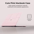 thumbnail image 3 of Funda rígida con brillo rosa para MacBook Air 13,6" M4 M3 M2 de EooCoo, 3 of 8