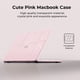 thumbnail image 3 of Funda rígida con brillo rosa para MacBook Air 13,6" M4 M3 M2 de EooCoo, 3 of 8