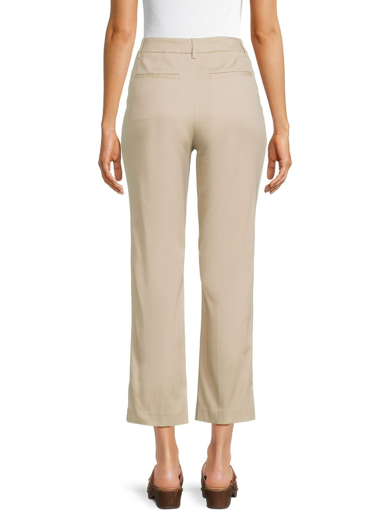 パンツ Time is on T/C PRESSED TROUSER size 0 Time and Tru Women's Tapered Pull On Pants, 27