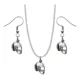 thumbnail image 1 of Kit Collar Y Aretes Deportes Dije Balón Cadena Acero Regalo, 1 of 1