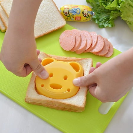 

Little Bear Shape Sandwich Mold Bread Embossed Device Cake Mold Maker DIY Mold