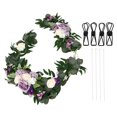 thumbnail image 3 of 2 Set Rose Shape Wedding Floral Decorations Welcome Sign Artificial Floral Decor Lifelike Vivid Color Odorless Welcome Flower Decorations [18063 SZ], 3 of 8