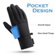 thumbnail image 2 of Guantes de exterior Hombres Guantes impermeables de invierno Bolsillo con pantalla táctil Guantes de Tomshoo Guantes de exterior, 2 of 7