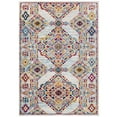 thumbnail image 1 of Entourage Khalida Distressed Vintage Floral Lattice 5x8 Area Rug Ivory Blue Orange Yellow Red, 1 of 7