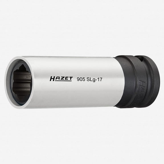 Hazet 905SLG-17 17mm Impact socket (special profile) for hybrid wheel bolts Mercedes-Benz 1/2"