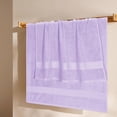 thumbnail image 4 of MyOwn Premium Cotton 4 Pack Bath Towel Set - 100% Pure Cotton - 4 Bath Towels 27x54 - Ideal for Everyday use - Ultra Soft & Highly Absorbent - Purple, 4 of 6