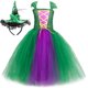 thumbnail image 3 of Disfraz de Hocus Pocus para niños, vestido de tutú para fiesta de carnaval de Halloween, disfraz de bruja Winifred Sanderson verde para niñas, conjunto de ropa elegante, 3 of 5
