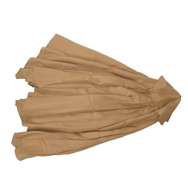 Remplacement de la Toile de Parasol de Patio Extérieur, Zone d'Ombre Spacieuse pour Parasol à 6 Nervures