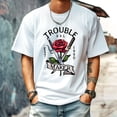 thumbnail image 4 of Men's Short Sleeve Graphic T shirt Collection Summer New Trend Fashion Sweatshirt Loose Fit for Big and Tall Men Shirts, 4 of 5