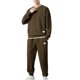thumbnail image 2 of Yaoyar Men's Tracksuit Solid Color 2 Piece Long Sleeve Pullover Jogging Tracksuit Athletic running Casual Sportswear, 2 of 3